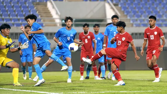 Foto: Perkasanya Timnas Indonesia U-17 saat Remukkan Kepulauan Mariana Utara di Kualifikasi Piala Asia U-17