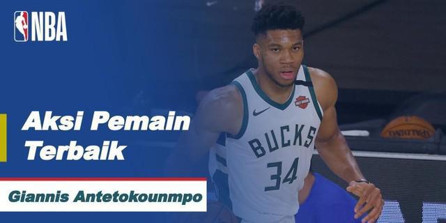 VIDEO: Aksi-Aksi Terbaik Bintang Milwaukee Bucks, Giannis Antetokounmpo di NBA Hari Ini