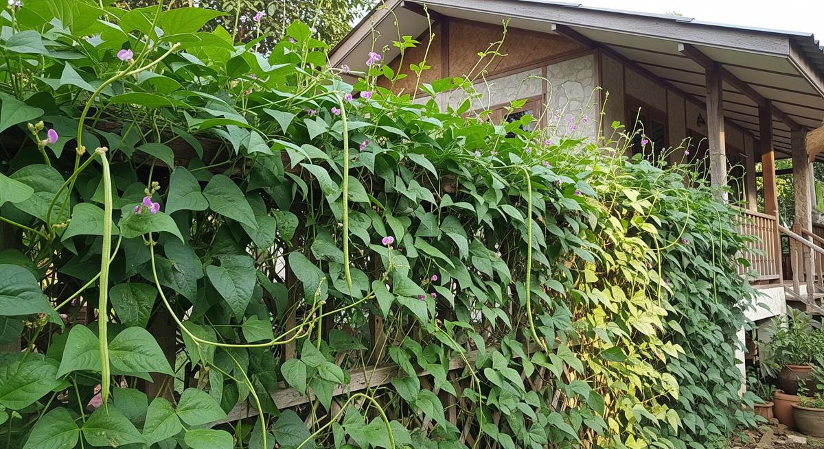 Kacang Panjang di Pagar