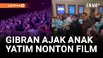 GIBRAN BERSAMA ISTRI DAN KEDUA ANAKNYA AJAK RATUSAN ANAK YATIM NONTON FILM JUMBO