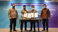 Taspen dan Pos Indonesia Kolaborasi Wujudkan Digitalisasi Pembiayaan Pensiun