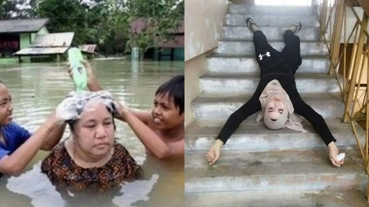 6 Tingkah Ibu-Ibu Terlalu Santai Ini Kocak, Cuek Level Maksimal