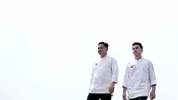 Chef Mandif Warokka dan Chef Muhamad Lutfi Nugraha, tim Indonesia di Bocuse d'Or 2021. (Liputan6.com/Dinny Mutiah)