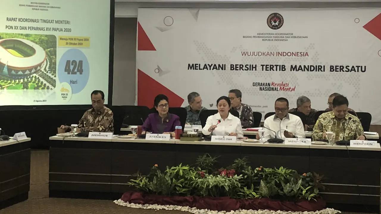 Menko PMK Puan Maharani Tagih Laporan Persiapan PON dan Peparnas di Papua