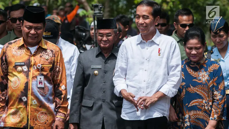 Jokowi Tinjau Program Padat Karya Tunai di Desa Pematang Panjang