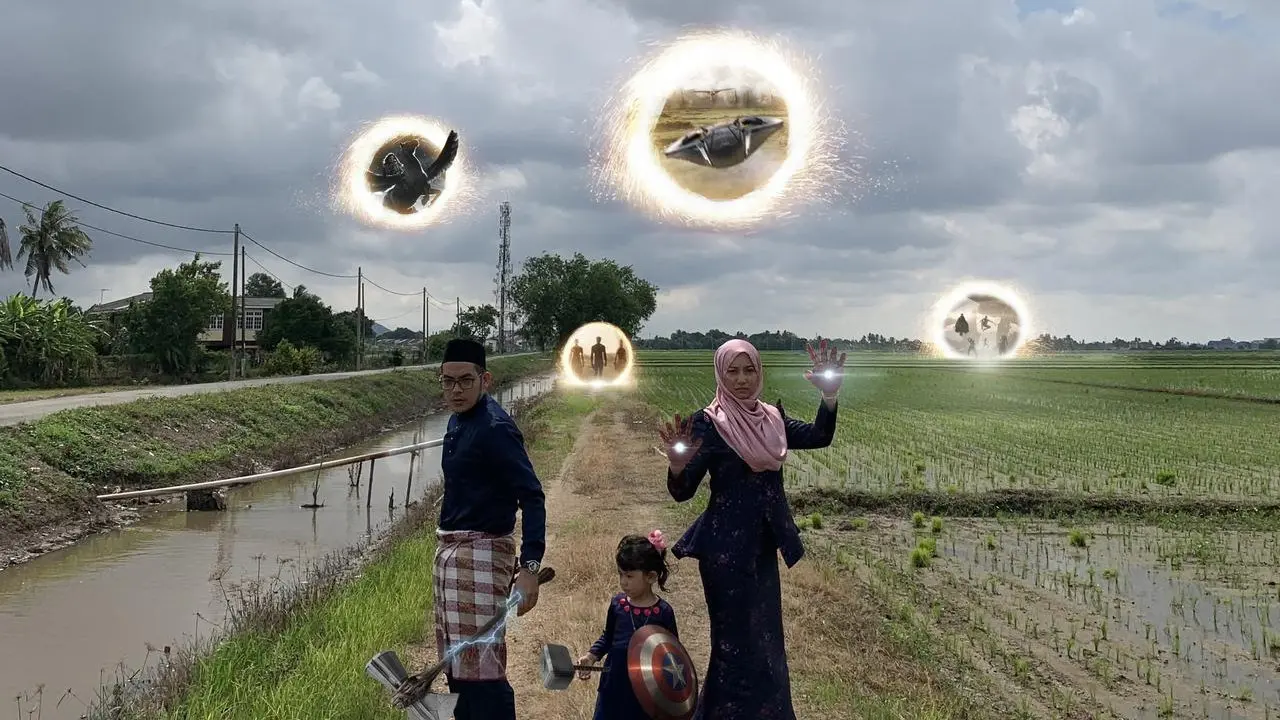 Editan Foto Saat Hari Raya Idul Fitri Ini Kocak Banget