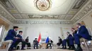 Presiden Prabowo mengapresiasi kerjasama Indonesia dan Rusia yang telah terjalin selama 75 tahun ini. (Vyacheslav PROKOFYEV/POOL/AFP)