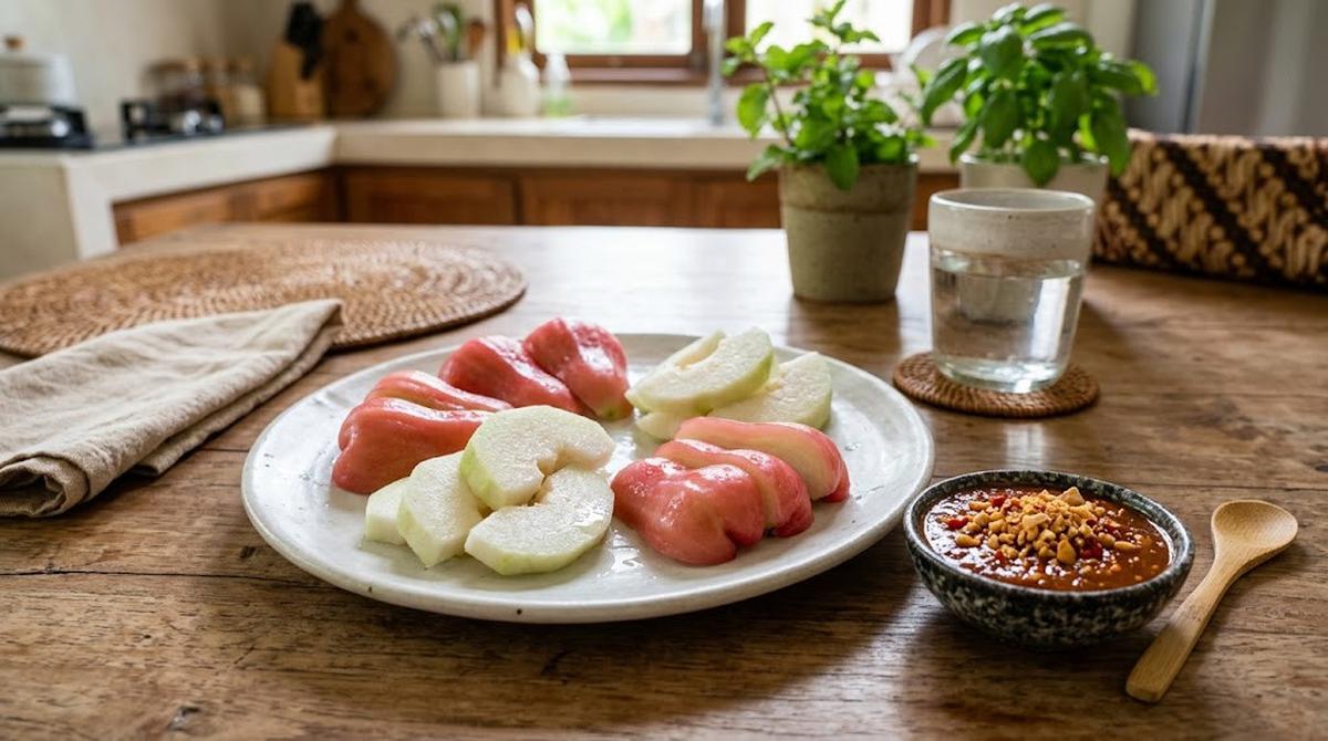 Penyajian Rujak Jambu