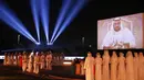 Suasana jelang laga persahabatan antara Real Madrid Legends melawan BaniYas di Abu Dhabi, UEA, Sabtu (4/12/2015). (EPA/Ali Haider)