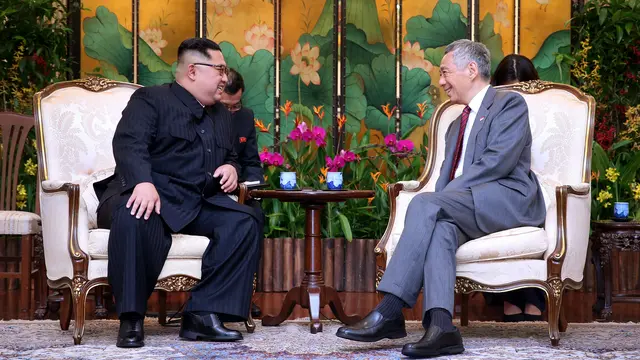 Pertemuan Kim Jong-un dan Perdana Menteri Singapura