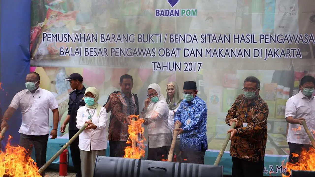 BPOM Hancurkan Obat dan Kosmetik Ilegal