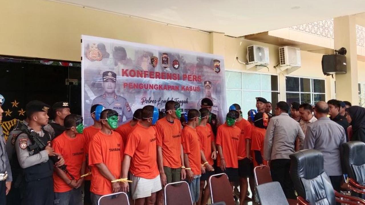 Fakta Unik: 32 Tersangka Diamankan! Polres Lombok Tengah Ungkap Puluhan Penangkapan Kasus Kejahatan Selama Dua Bulan