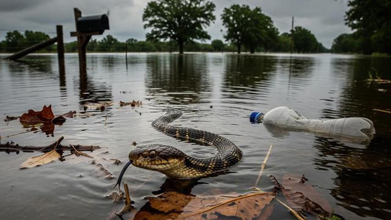 Musim Banjir, Waspada Ular Masuk Rumah hingga Sembunyi di Kolong Mobil