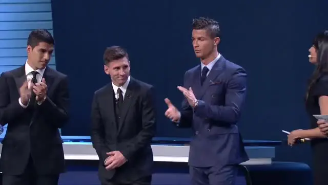 Lionel Messi meraih Anugerah Gol Liga Champions Terbaik musim 2014/15 dari UEFA mengalahkan Cristiano Ronaldo dan Luis Suarez.