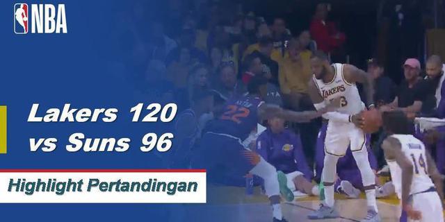 Cuplikan Pertandingan NBA : Lakers 120 vs Suns 96