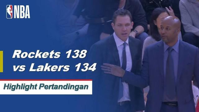 James Harden menghasilkan 48 poin dan delapan rebound dan enam assist saat Houston menjatuhkan Los Angeles pada perpanjangan waktu