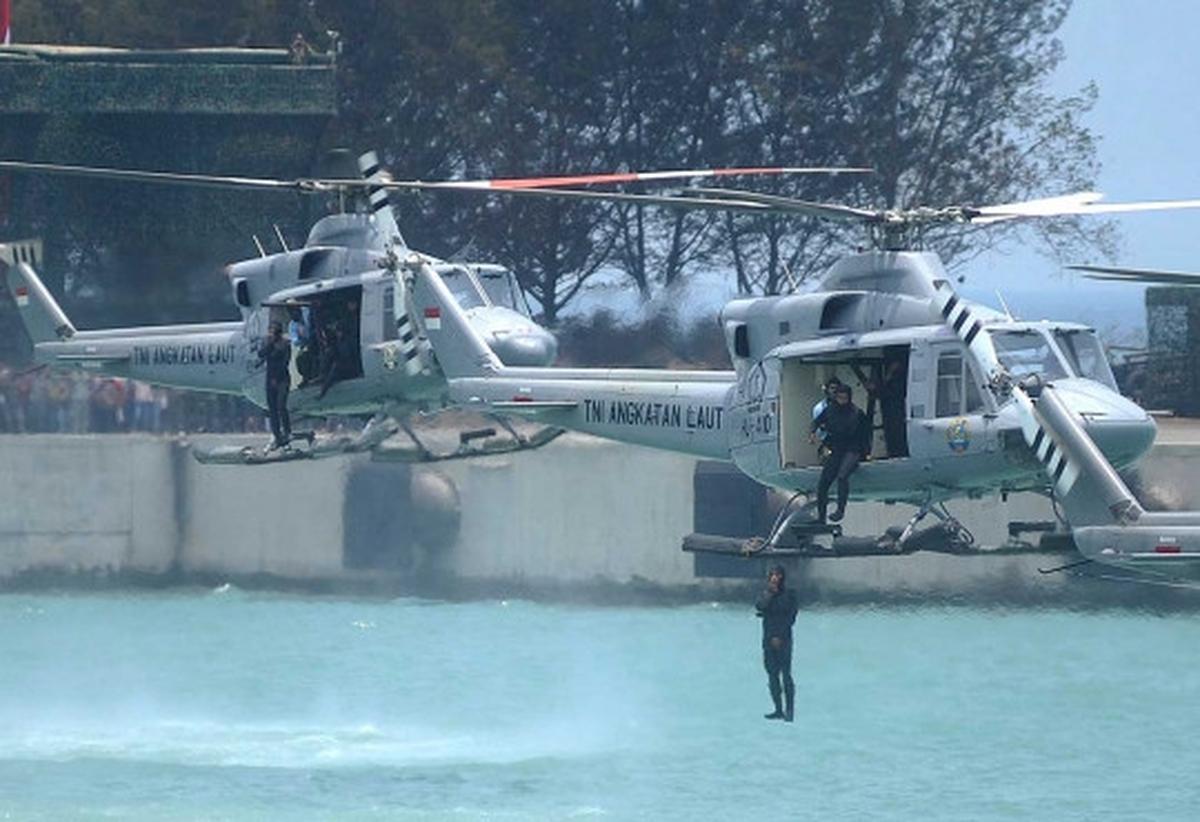 Aksi TNI AL unjuk kemampuan infiltrasi serangan musuh di laut