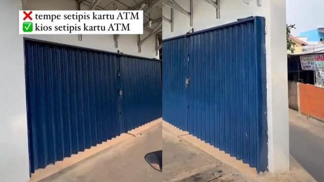 Viral Kios Berbentuk Tipis Bak Kartu ATM, Netizen Penasaran Barang Apa yang Dijual