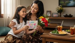 Ilustrasi Hari Ibu. (Foto: AI)