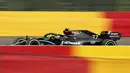 Pembalap Mercedes, Valtteri Bottas, saat di balapan F1 GP Belgia di Sirkuit Spa-Francorchamps, Minggu (30/8/2020). Lewis Hamilton finis pertama dengan catatan waktu 1 jam 24 menit 8,761 detik. (AP Photo/Francisco Seco, Pool)