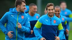 Jam bermain Mathieu Flamini kian mengetat pasca performa menanjak Francis Coquelin, kontraknya pun berpeluang tak diperpanjang (GLYN KIRK / AFP)