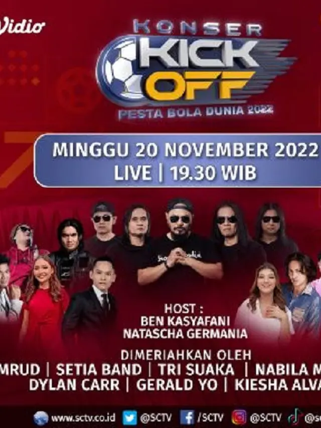 Konser Kick Off Pesta Bola Dunia 2022 (Foto: Ist)