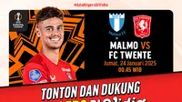 Jadwal pertandingan Liga Europa: Malmö vs Twente di Vidio pekan ini. Saksikan dan dukung pemain Timnas Indonesia Mees Hilgers di Vidio. (sum. doc. vidio.com)
