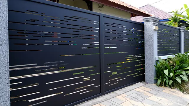 Model Pagar Rumah Tinggi yang Tetap Terlihat Elegan