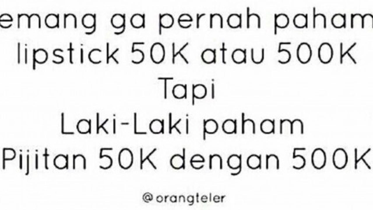 Meme lipstik 500k vs 50k ini bikin ngakak terguling-guling