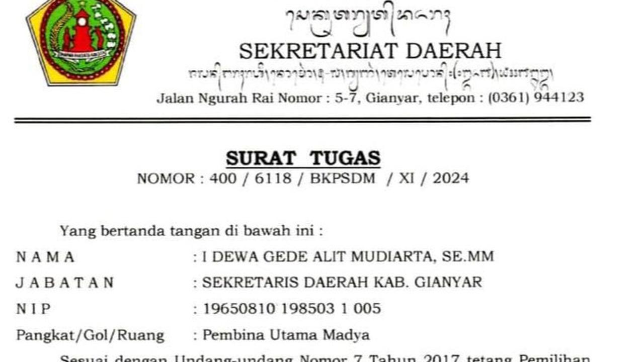 SE Sekda Gianyar
