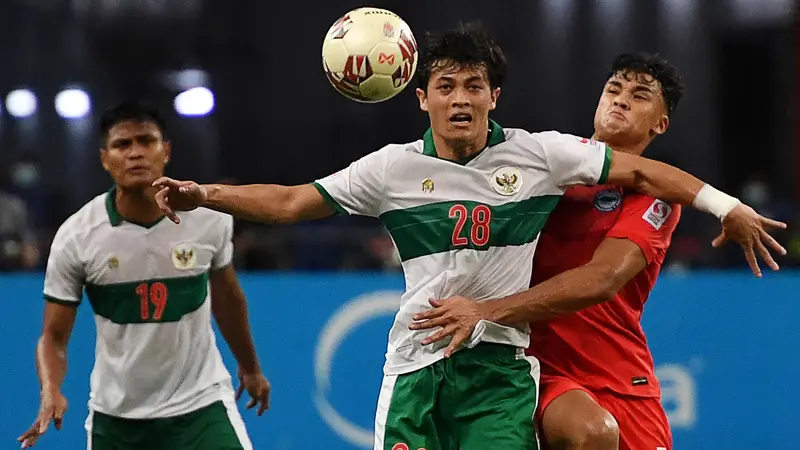 Foto: Buyarnya Kemenangan Timnas Indonesia atas Singapura Lewat Aksi Anak Fandi Ahmad di Laga Leg Pertama Semifinal Piala AFF 2020