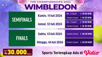 Link Live Streaming Final Wimbledon 2024 di Vidio, 13&14 Juli 2024. (Sumber: dok. vidio.com)
