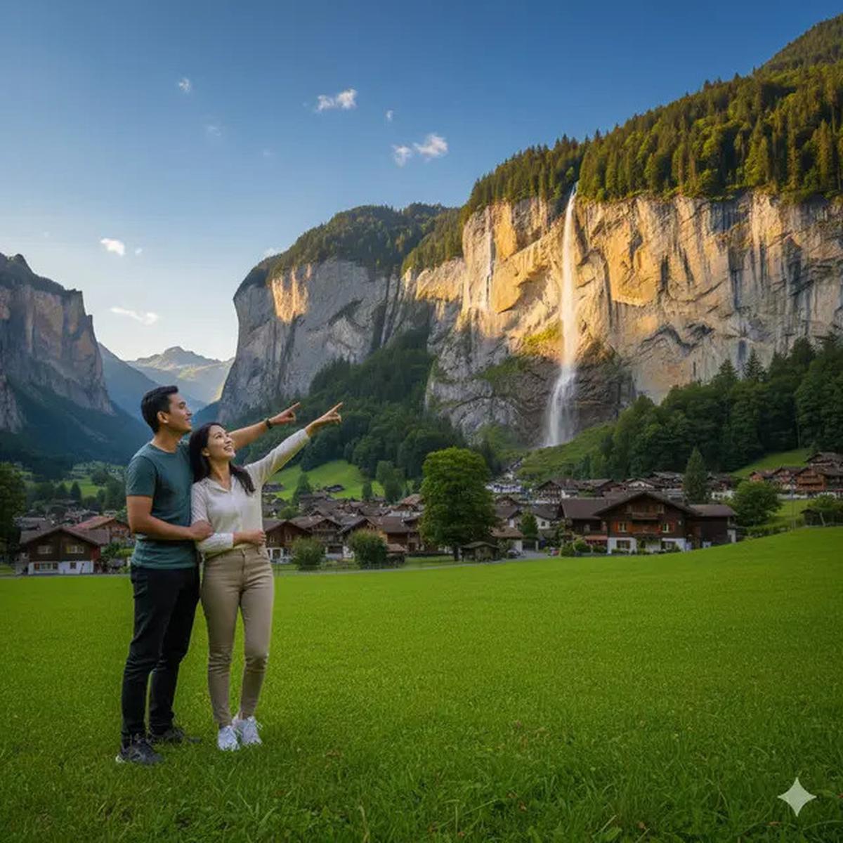 7 Prompt Gemini AI Paling Viral untuk Edit Foto Liburan di Swiss, Tampilan Sinematik Pegunungan Alpen hingga Danau Biru