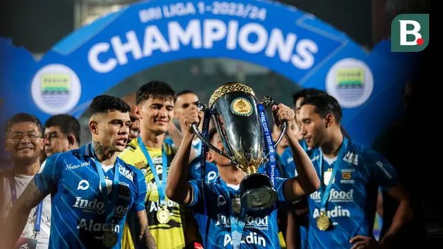 Foto: Juara BRI Liga 1 2024/2024, Beckham Putra Lengkapi 3 Gelar Juara di Tiga Level Usia Bersama Persib Bandung