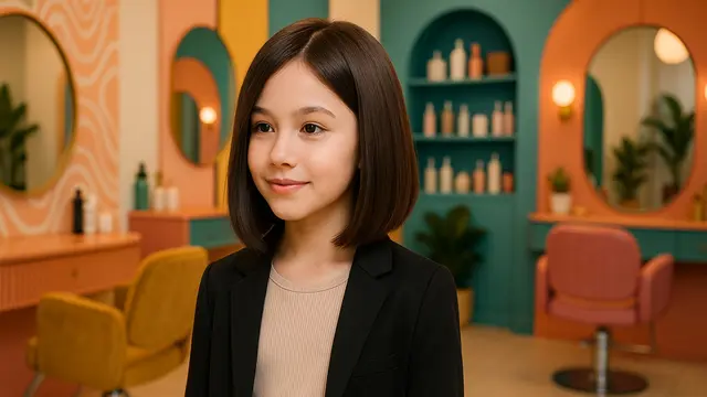 Model Rambut Sebahu Anak Perempuan yang Bagus