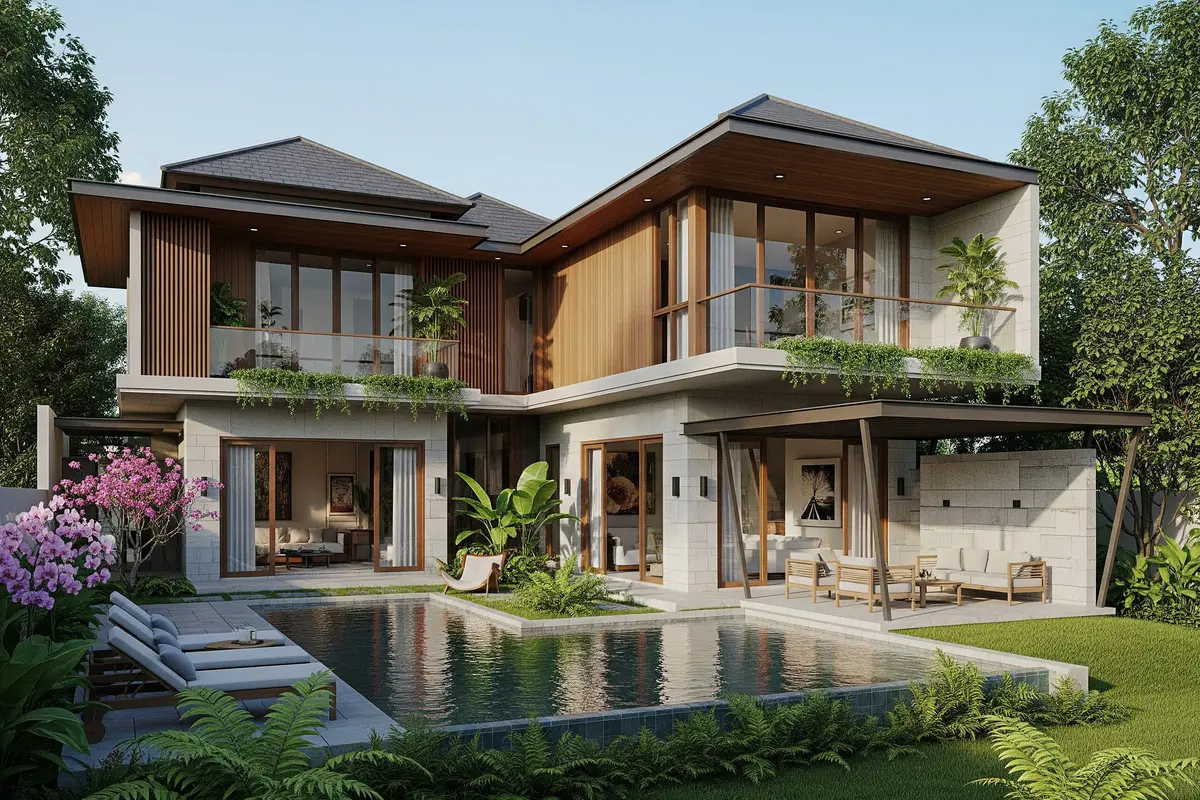 Desain Rumah Ukuran 200 Meter di Lokasi Pinggir Kota