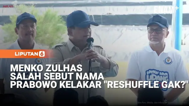 Momen Prabowo Kelakar Ketika Menko Zulhas Salah Sebut Nama Kota: Perlu Reshuffle Gak?