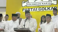 Ketua Umum Partai Golkar Airlangga Hartarto usai menggelar buka bersama partai Golkar di DPP Partai Golkar, Slipi, Jakarta Barat, Jumat (29/3/2024).