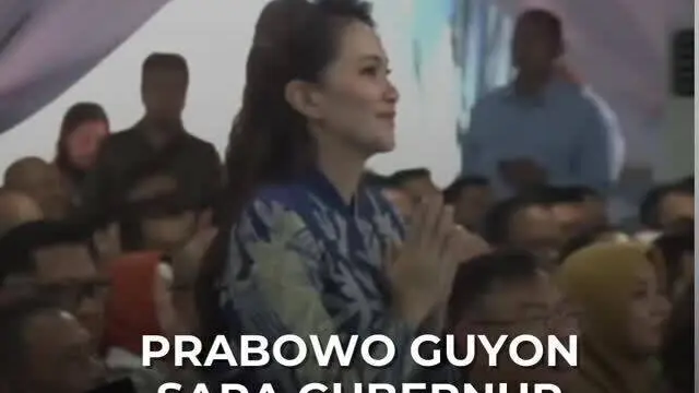 Prabowo Guyon Sapa Gubernur Sherly: Kirain Bintang Film