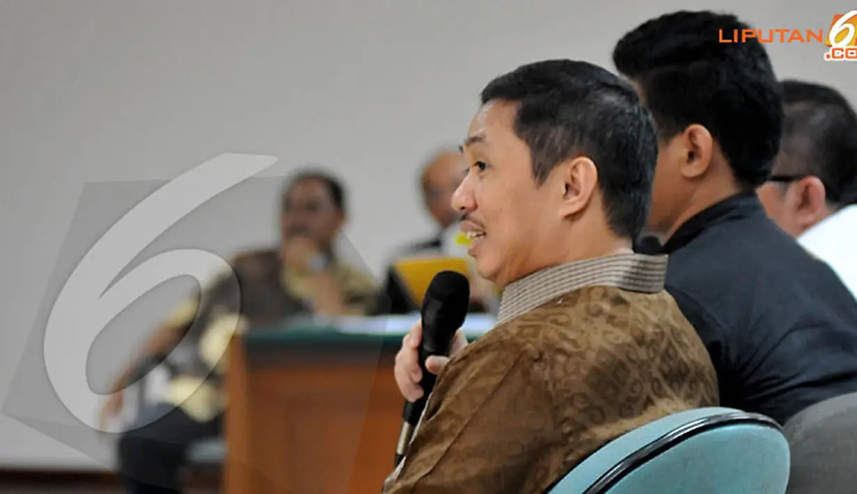 Anis Matta mengaku tidak mengenal Yudi Setiawan yang disebut sebagai makelar proyek di Kementerian Pertanian (Liputan6.com/Abdul Aziz Prastowo)