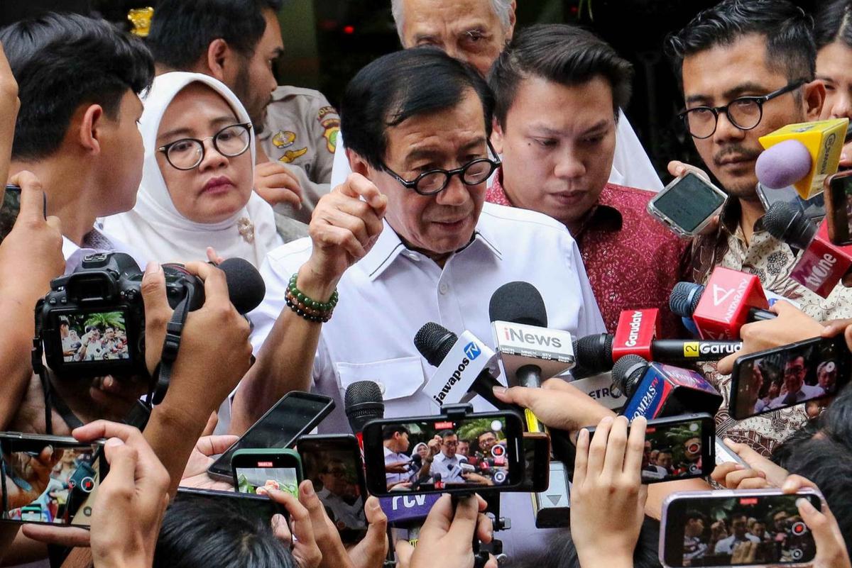 Yasonna Laoly usai diperiksa KPK terkait kasus Harun Masiku