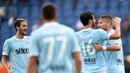Tifosi Lazio dalam sorotan karena teror kepada wasit Pietro Giacomelli (AFP/Filippo Monteforte)