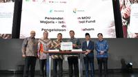 Istiqlal Global Fund (IGF) di bawah naungan Badan Pengelola Masjid Istiqlal (BPMI) menandatangani Nota Kesepahaman (MoU) dengan PT Majoris Asset Management untuk mengembangkan pengelolaan wakaf saham dan sedekah saham di pasar modal syariah Indonesia (Istimewa)