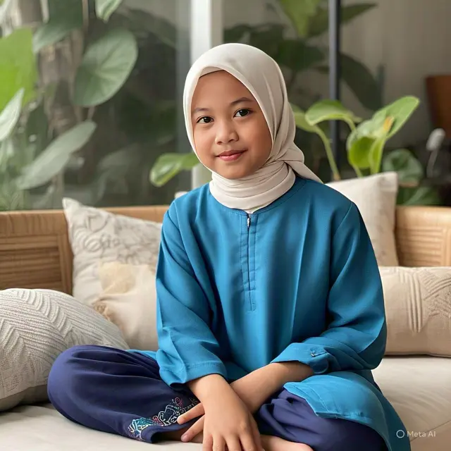 Contoh Model Baju Muslim Anak Perempuan