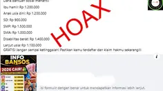 Cek Fakta: Hoaks Link Pendaftaran Bansos Ibu Hamil hingga Disabilitas Berat