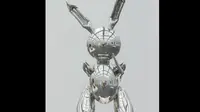 Patung Rabbit karya Jeff Koons. Dok: Artsy