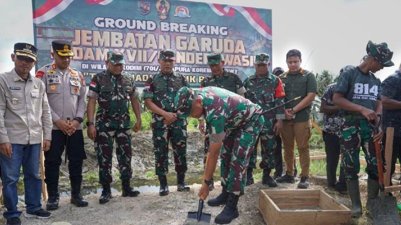 Pangdam Cenderawasih: 15 Jembatan Garuda Dibangun untuk Tingkatkan Aksesibilitas di Tanah Papua