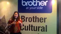 Marketing Communications Sales Brother Indonesia Rae Maya saat acara ​Media Bootcamp Brother​ di ​Hotel 101, Yogyakarta, Jumat (10/3/2017)​. (Liputan6.com/ Dhita Koesno)