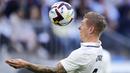 Hal itu menunjukkan Kroos memiliki kedisiplinan yang luar biasa dalam permainan, khususnya untuk menghindari dirinya dari hukuman kartu merah. (AP/Jose Breton)