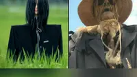 Tak Biasa, Orang-orangan Sawah di Tempat Ini Bentuknya Seperti Hantu